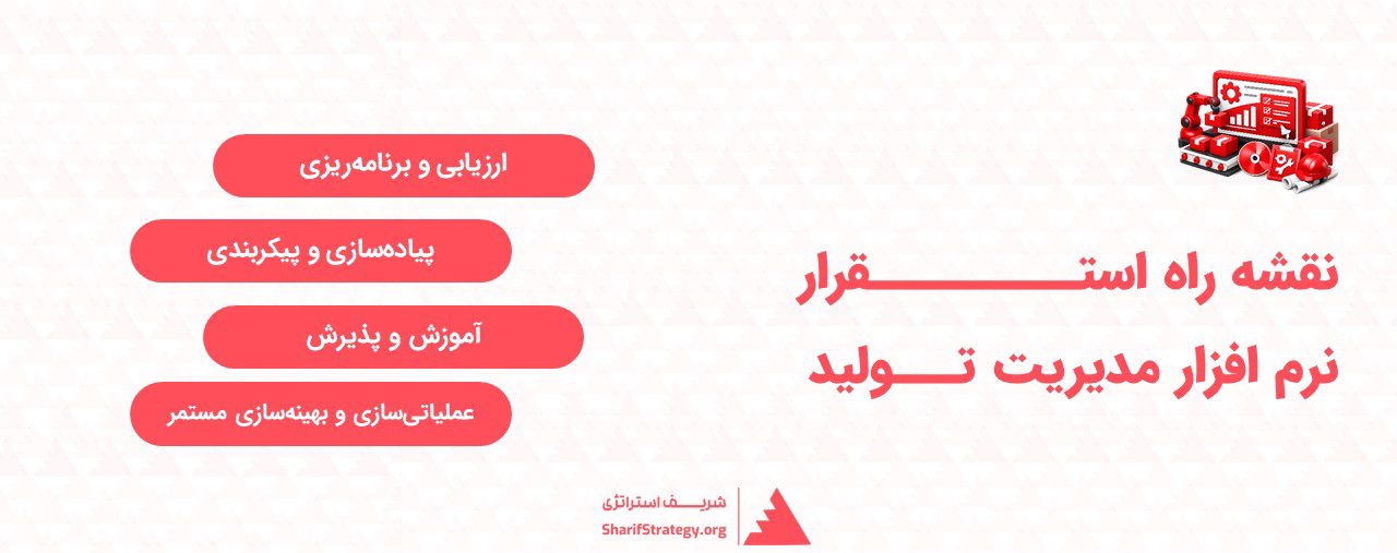نقشه راه استقرار نرم افزار مدیریت تولید